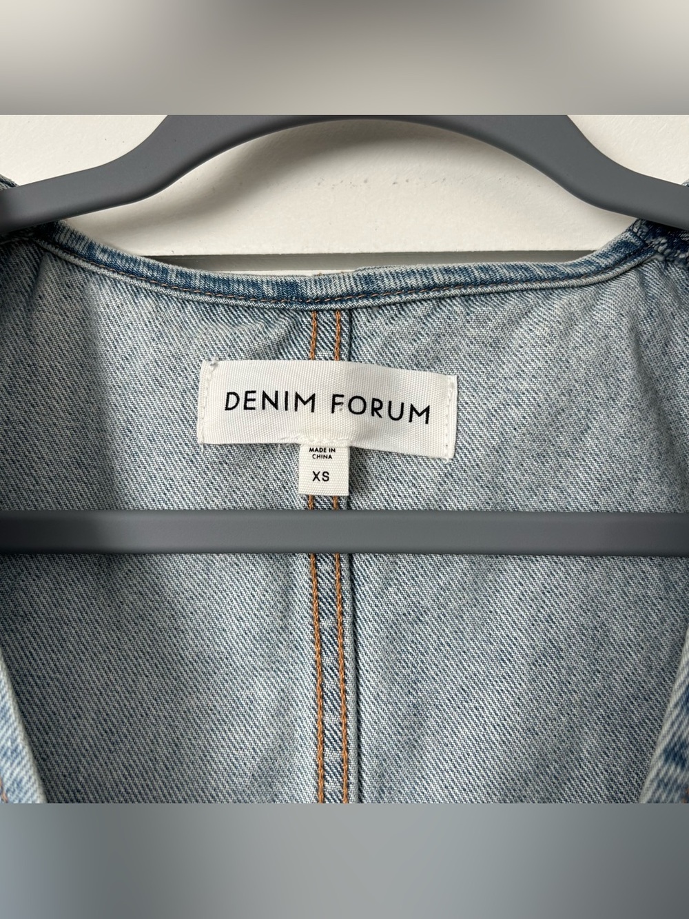 Aritzia Denim Forum The ‘90s Mia Denim Vest Blue Size Extra Small - Picture 3 of 7